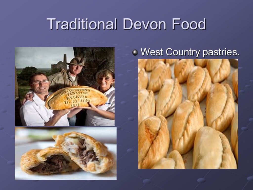 Traditional Devon Food West Country pastries.